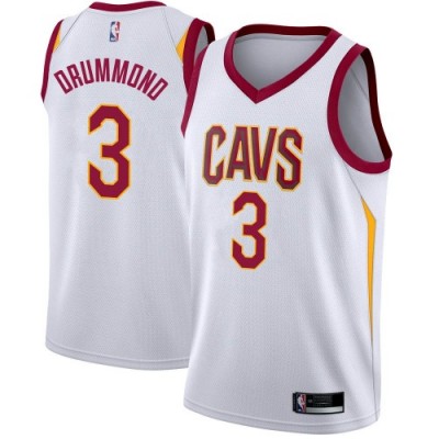 Nike Cleveland Cavaliers #3 Andre Drummond White Youth NBA Swingman Association Edition Jersey